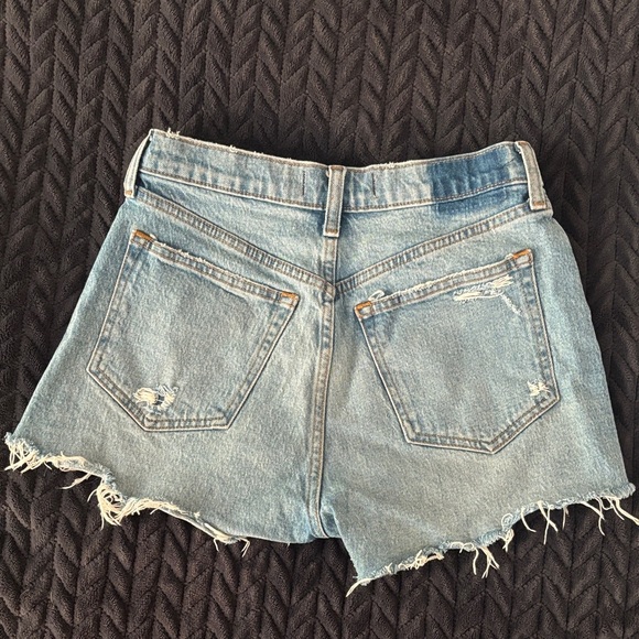 Abercrombie & Fitch Light Blue Jean Shorts - Picture 2 of 3